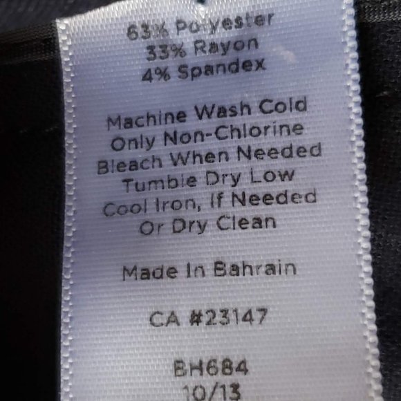 Talbots Women’s Petites Heritage Straight Dark Blue Trouser Pants 8p - Picture 10 of 10